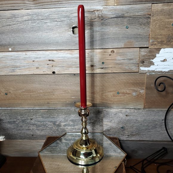 Vintage Brass 7" Candle Holder - Taper Candle Holder - - Picture 4 of 4